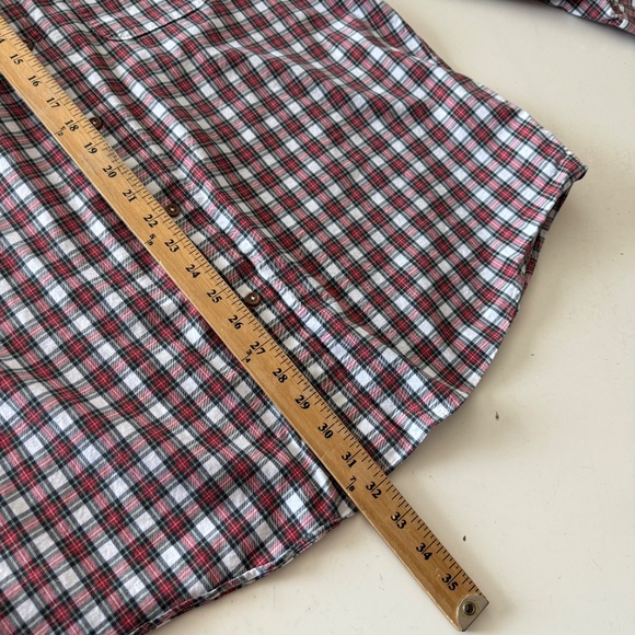 Brooks Brothers Regent Holiday Tartan Plaid Logo Pocket Button Down Shirt Men XL - Picture 7 of 7